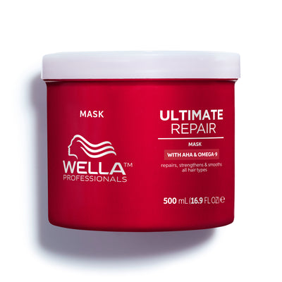 Wella ULTIMATE REPAIR Mask - Intensyvaus poveikio kaukė pažeistiems plaukams STEP 2 Perkant Wella Ultimate 2 vnt produktų (ne kelioninio dydžio) gaunate dovanų turbaną