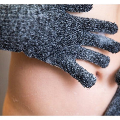 Cleanlogic Detoxify Exfoliating Gloves kūno pirštinės-kempinė