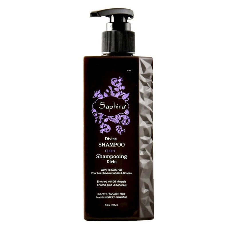 Intensyviai drėkinantis šampūnas plaukams Saphira Divine Shampoo SAFDS2, ypač sausiems, besipučiantiems, besigarbanojantiems plaukams, 250ml +dovana Previa plaukų priemonė
