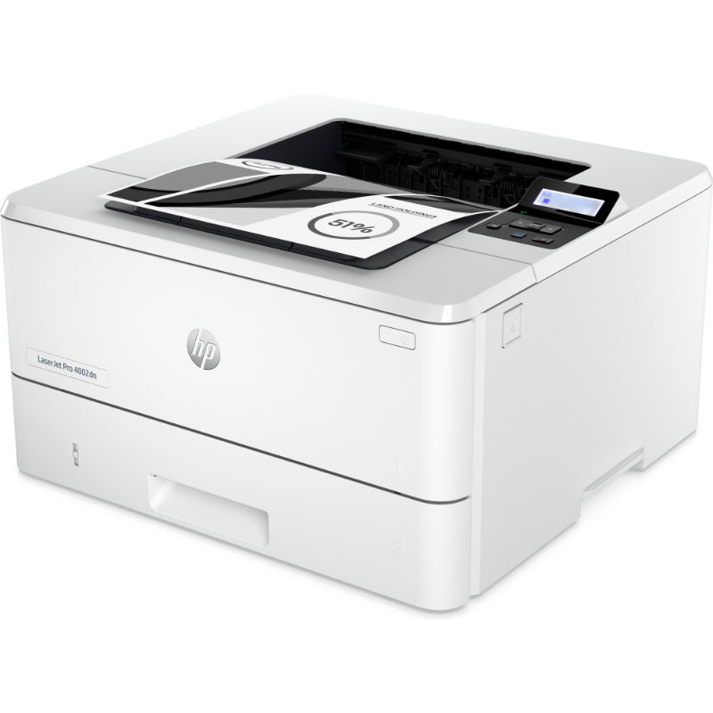 HP LaserJet Pro 4002dn Printer - A4 Mono Laser, Print, Automatic Document Feeder, Auto-Duplex, LAN, 40ppm, 750-4000 pages per month (replaces M404dn)