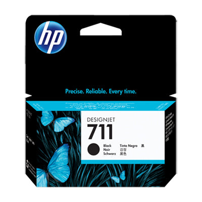 HP 711 Black Ink Cartridge, 38ml, for HP DesignJet T120, T520