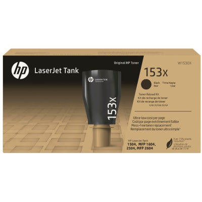 HP 153X High Yield Black Toner Reload Kit, 5000 pages, for HP LaserJet Tank