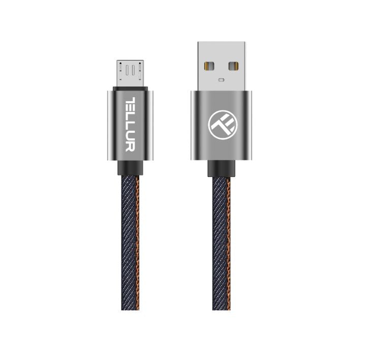 Tellur Data cable, USB to Micro USB, 1m denim