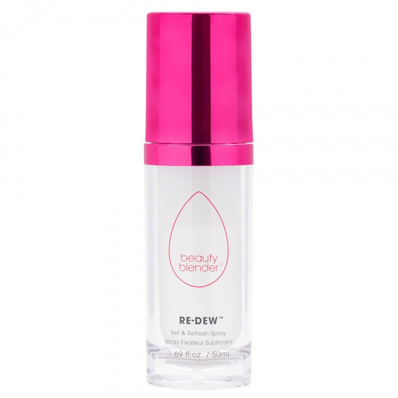 Veido odą drėkinanti ir makiaža fiksuojanti dulksna BeautyBlender Re - Dew Set & Refresh Spray, 50 ml +dovana Previa kosmetikos priemonė