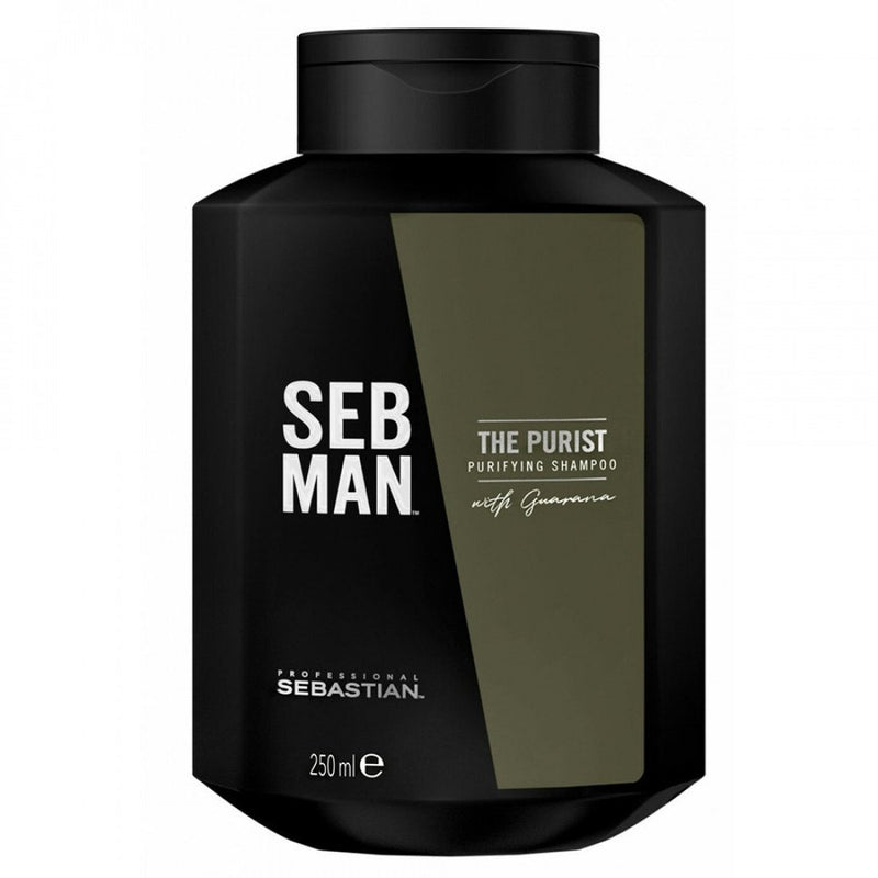 Sebastian SebMan Professional The Purist Valomasis šampūnas, 250ml +dovana Wella priemonė