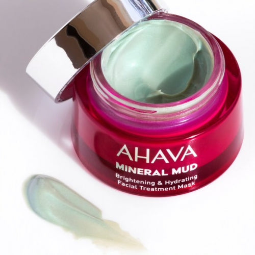 AHAVA Mineral Mud Šviesinamoji ir drėkinamoji veido kaukė, 50 ml