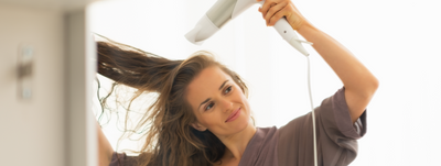 Let your hair dry or blow dry it?
