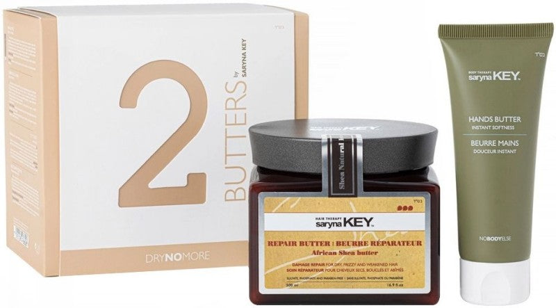 Plaukų ir kūno priežiūros priemonių rinkinys Saryna KEY Set Damage Repair Kit, 2B0500TBH, rinkinį sudaro: plaukų kaukė 500 ml ir rankų kremas 75 ml