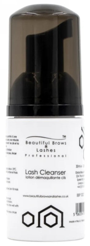 Šampūnas blakstienoms Beautiful Brows & Lashes Professional Lash Cleanser BB172, tinkamas ir priaugintoms blakstienoms, 30 ml