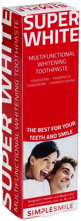 Whitening toothpaste SimpleSmile Super White Multifunctional Whitening Toothpaste BECSS141698, mint flavor, 75 ml