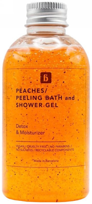 Exfoliating shower gel Blautty Detox &amp; Moisturizer Peaches Peeling Bath Gel BLABATPEA100, peach scent, 100 ml