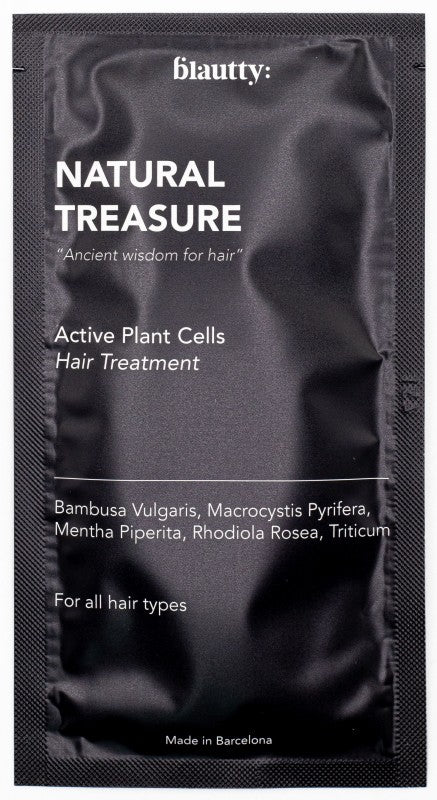 Intensive restorative mask for hair Blautty Natural Treasure Active Plant Cells Hair Treatment BLATRENAT30, 30 ml