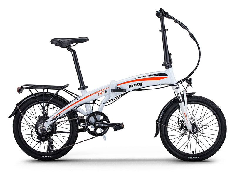 Elektrinis dviratis Beaster BS115W, 250 W, 36 V, 8,8 Ah, baltas, sulankstomas