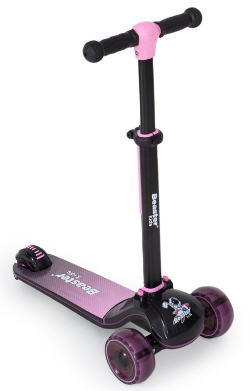 Vaikiškas paspirtukas  Beaster Kids BS605, rožinis, vaikams nuo 3 metų