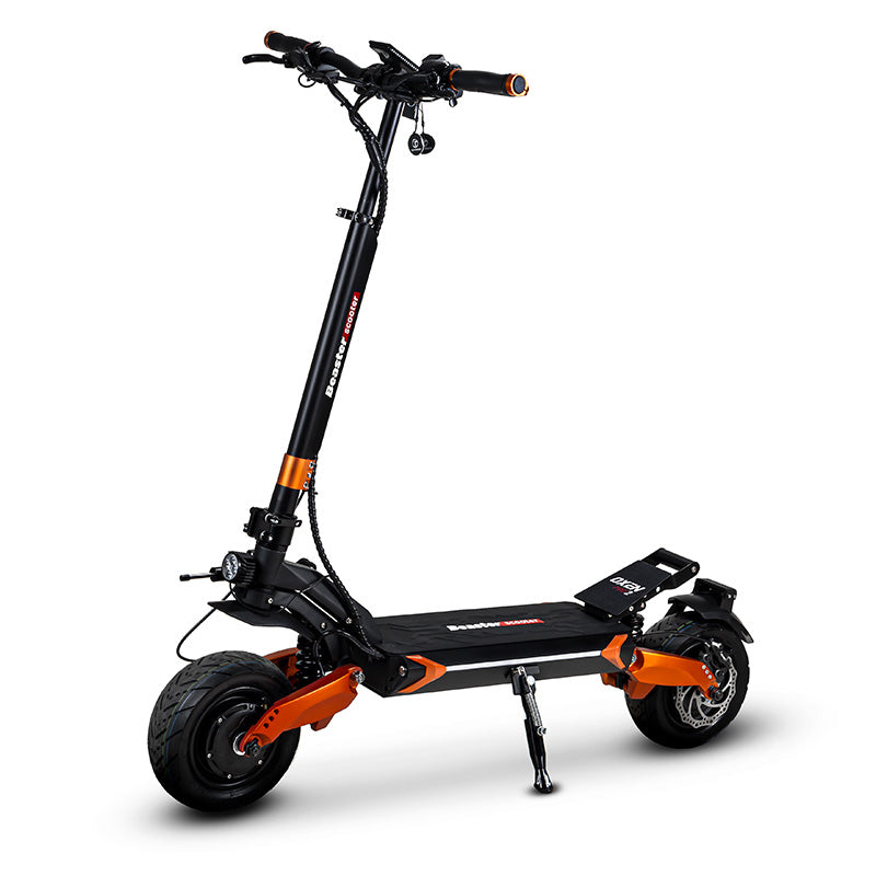 Elektrinis paspirtukas Beaster Scooter OXEN PRO2, 2x1500 W, 60 V, 28,8 Ah LG, plentinės padangos, skirtas bekelei