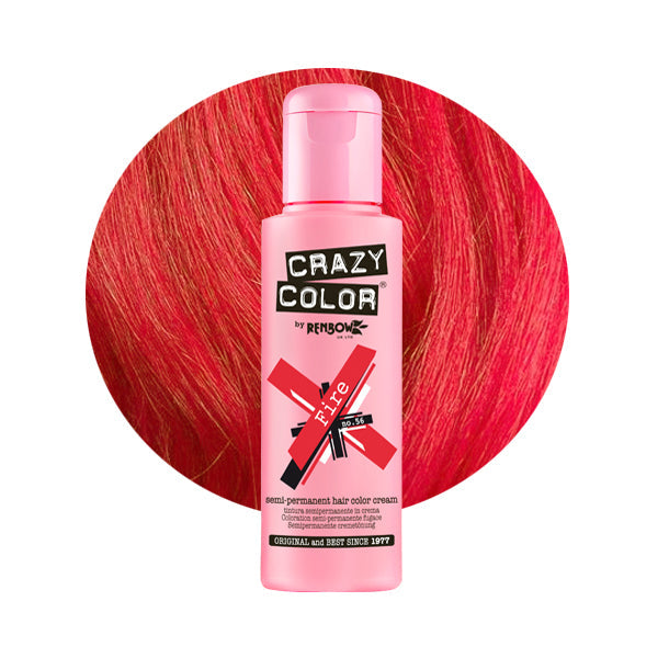 Hair dye Crazy Color Fire COL002246, semi-permanent, no. 56, 100 ml