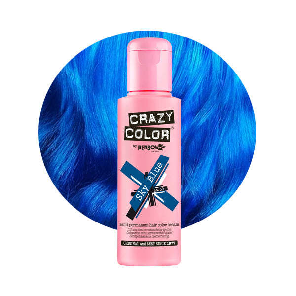 Hair dye Crazy Color Sky Blue COL002249, semi-permanent, no. 59, 100 ml