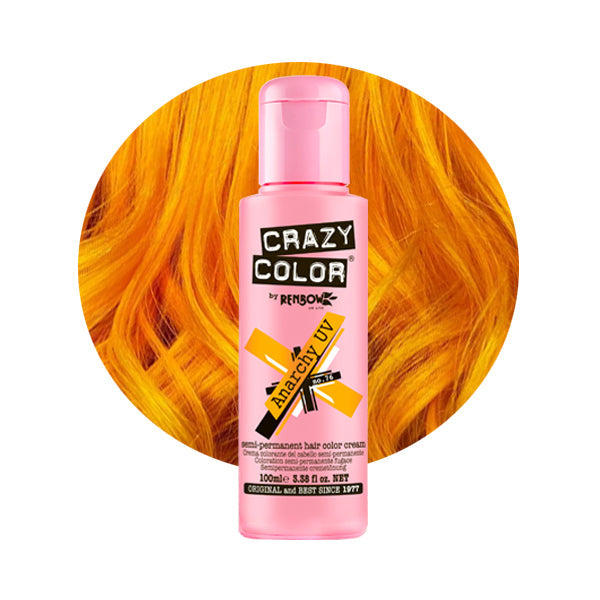 Plaukų dažai Crazy Color Anarchy UV COL002295, pusiau ilgalaikiai, nr. 76, 100 ml