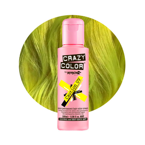 Hair dye Crazy Color Caution UV COL002296, semi-permanent, no. 77, 100 ml