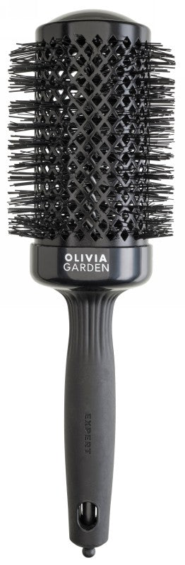 Hair brush Olivia Garden Expert Blowout Shine Black Series OG00637, 55 mm, for drying and styling hair
