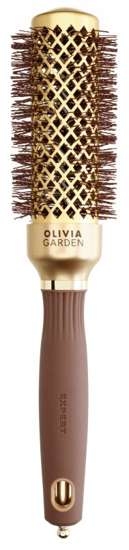 Šepetys plaukams Olivia Garden Expert Blowout Shine Wavy Bristles OG01075, 35 mm, skirtas plaukų džiovinimui ir formavimui