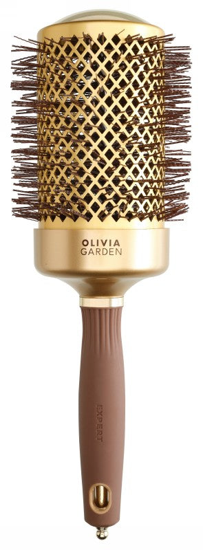 Šepetys plaukams Olivia Garden Expert Blowout Shine Wavy Bristles OG01078, 65 mm, skirtas plaukų džiovinimui ir formavimui