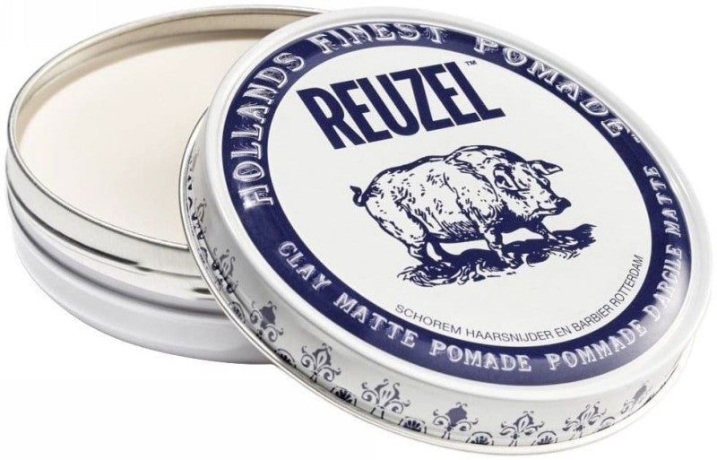 Pomada plaukų formavimui REUZEL Clay Matte Pomade REU032, vidutinė fiksacija, mažas blizgesys, 35 g