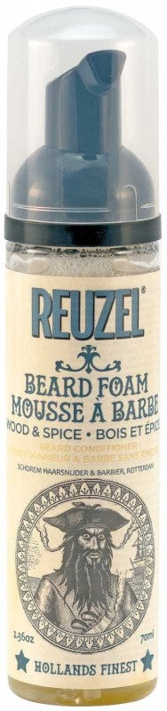 Putos barzdai REUZEL Beard Foam Wood & Spice REU050, 70 ml