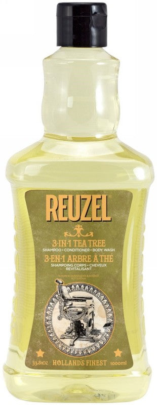 Daugiafunkcė priemonė REUZEL 3 in 1 Tea Tree Shampoo REU060, 1000 ml