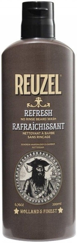 Nenuplaunamas šampūnas barzdai REUZEL Refresh No Rinse Beard Wash REU086, 200 ml