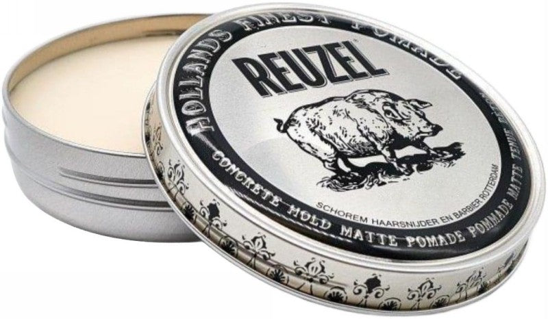 Pomada plaukų formavimui REUZEL Concrete Hold Matte Pomade REU099, itin stipri fiksacija, mažas blizgesys, 35 g