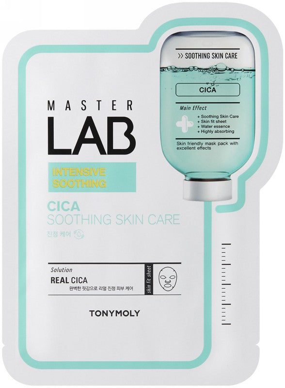 Veido kaukė TONYMOLY Master Lab Sheet Mask Cica TM00005977, raminanti, 19 g