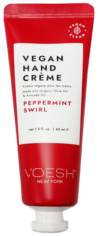 Rankų kremas Voesh Vegan Hand Creme Peppermint Swirl VBH101PEP, pipirmėčių kvapo, 45 ml