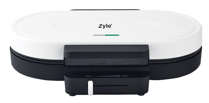 Dviguba čirvinių blynų keptuvė Zyle ZY313W, balta, 1300 W