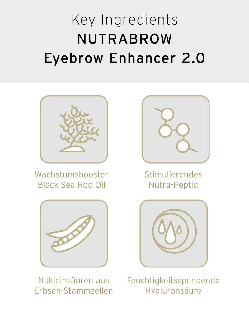 NUTRABROWN 2.0 Formula eyebrow growth promoting serum 2 ml