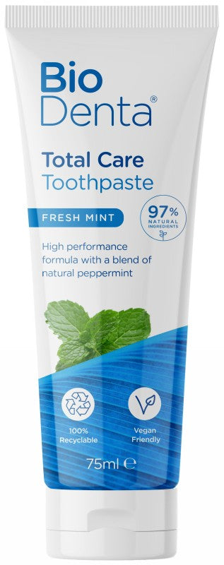 Зубная паста BioDenta Total Care Toothpaste BEC141998, вкус мяты, 75 мл