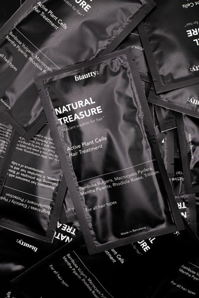 Intensive restorative mask for hair Blautty Natural Treasure Active Plant Cells Hair Treatment BLATRENAT30, 30 ml