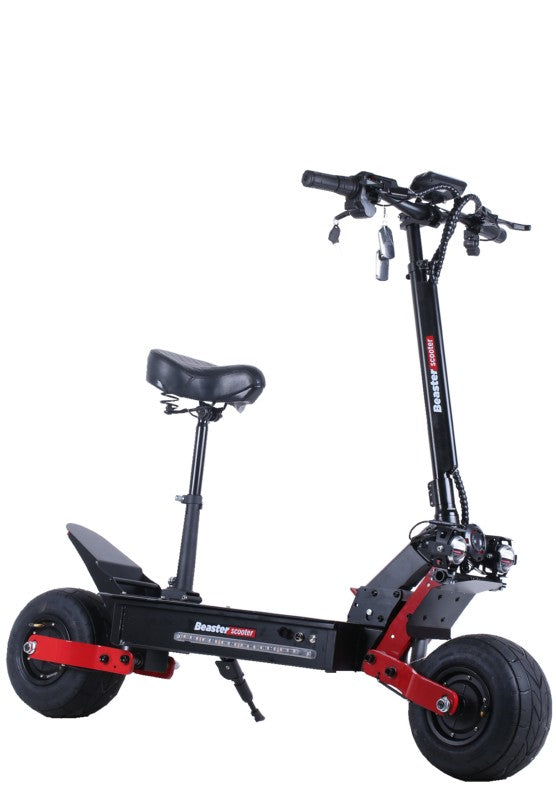 Elektrinis paspirtukas Beaster Scooter BS10, 2000 W, 60 V 26 Ah, hidrauliniai stabdžiai, skirtas bekelei