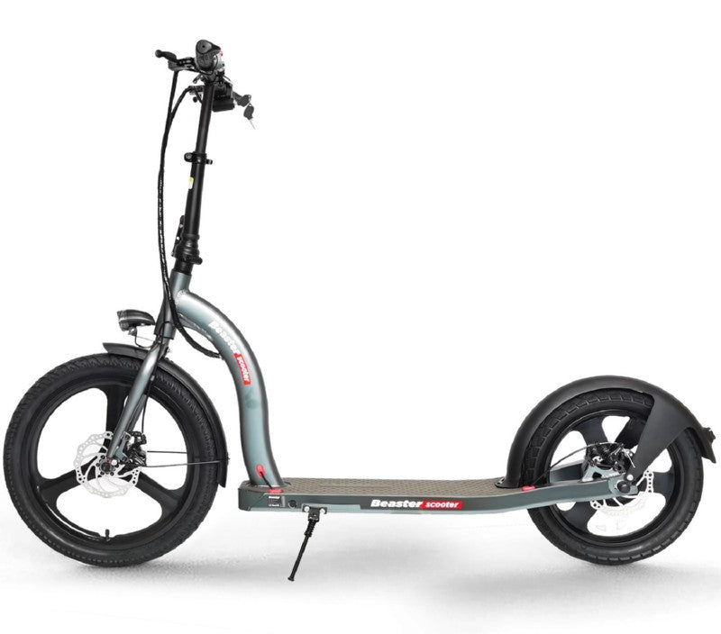 Elektrinis paspirtukas Beaster Scooter VOYAGER, 350 W, 36 V, 10 Ah, tamsiai pilkas