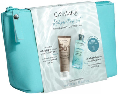A set of face care products Casmara Rehydrating Set CASAL2401, the set includes: moisturizing serum for the face skin 50 ml, gel consistency cream for the face skin 50 ml, cosmetic