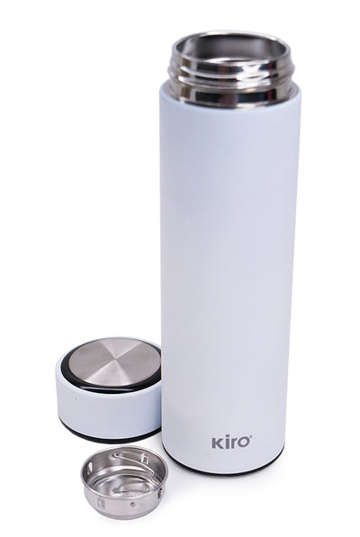 Termogertuvė su vakuumine izoliacija KIRO KI104WH, balta, 500 ml