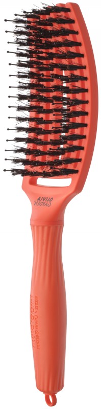 Curved hair brush Olivia Garden Fingerbrush Medium On The Road Again Orange Dream OG01837