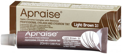 Appraise Professional Eyelash and Eyebrow Tint OS555552, no. 3.1, light brown, 20 ml