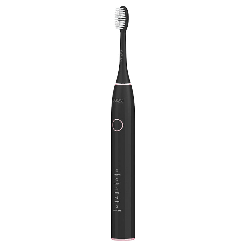 Аккумуляторная электрическая звуковая зубная щетка OSOM Oral Care Sonic Electric Toothbrush Black OSOMORALV10BL, черный цвет