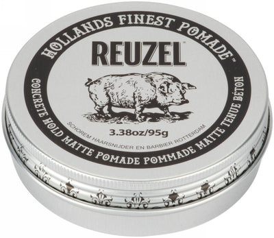 Pomada plaukų formavimui REUZEL Concrete Hold Matte Pomade REU200, itin stipri fiksacija, mažas blizgesys, 95 g