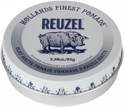 Pomada plaukų formavimui REUZEL Clay Matte Pomade REU233, vidutinė fiksacija, mažas blizgesys, 95 g
