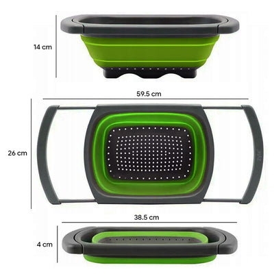 Silikoninis koštuvas su ištraukiamomis rankenomis, ZY987GST