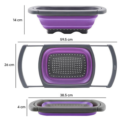 Silikoninis koštuvas su ištraukiamomis rankenomis, ZY989PST