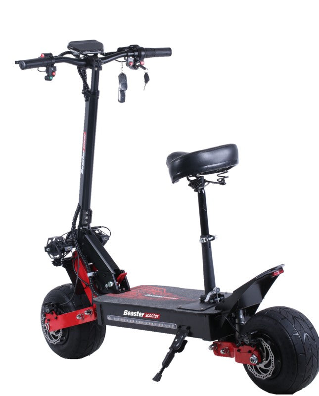 Elektrinis paspirtukas Beaster Scooter BS10, 2000 W, 60 V 26 Ah, hidrauliniai stabdžiai, skirtas bekelei