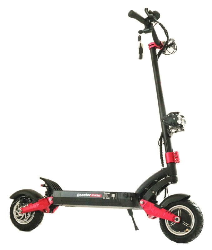 Elektrinis paspirtukas Beaster Scooter BS65, 2 x 1600 W, 52 V, 20.8 Ah, diskiniai stabdžiai, skirtas bekelei
